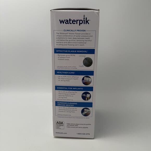 Waterpik Cordless Water Flosser Plus w/ 4 Tips Rechargeable + 2 Pressures Black - Picture 2 of 5